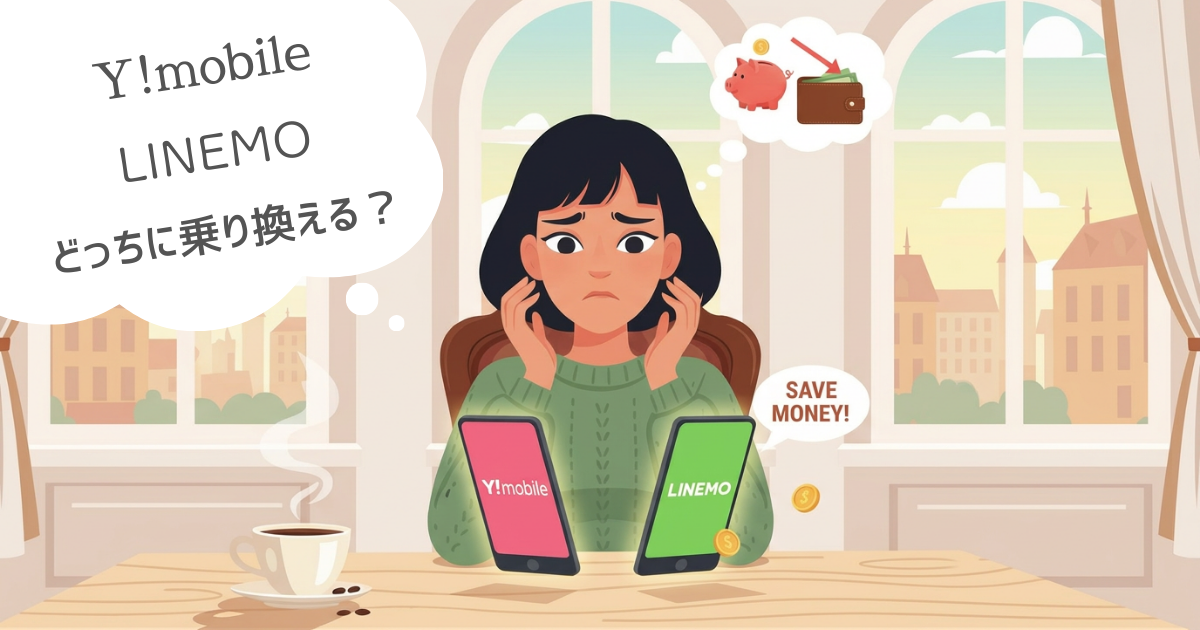 YmobileワイモバイルとLINEMOラインモどっちに乗り換える？
