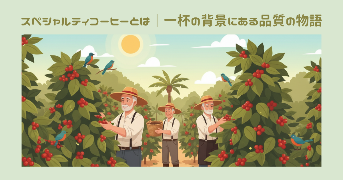スペシャルティコーヒーとは｜一杯の背景にある品質の物語